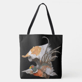 Pointer en fazant tote bag
