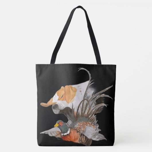Pointer en fazant tote bag (Voorkant)
