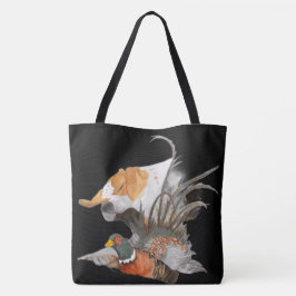 Pointer en fazant tote bag