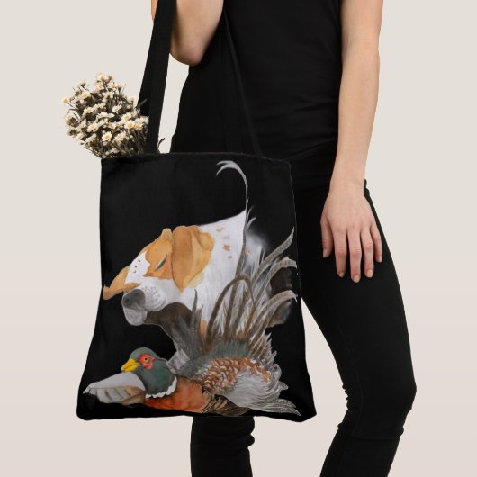 Pointer en fazant tote bag (Dichtbij)