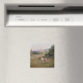 Pointer en Gordon Setter Square Magnet (Insitu (Vaatwasser))