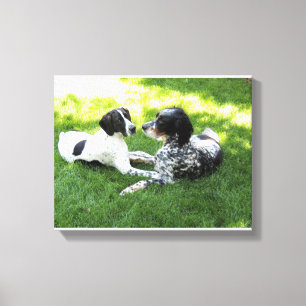 Pointer en Setter Canvas Afdruk