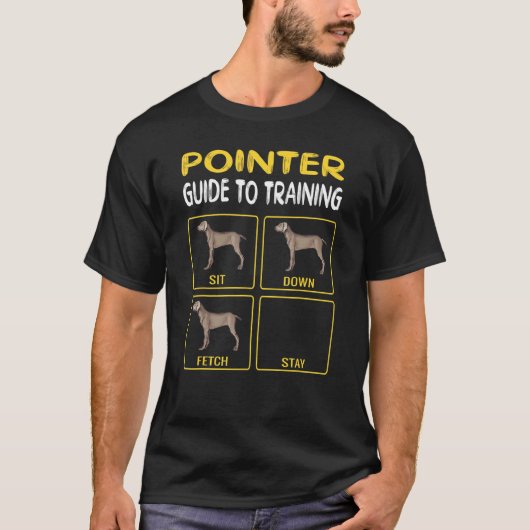 Pointer Gids voor het Trainen van Hondengehoorzaam T-shirt (Voorkant)