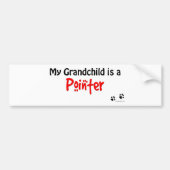 Pointer Grandchild Bumpersticker (Voorkant)