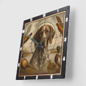 Pointer Hond Jacht Eenden Fazanten Vierkante Klok (Hoek)