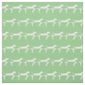 Pointer Hond Silhouet Huisdier Salie Groen Stof (Swatch)