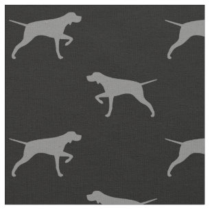 Pointer hond silhouetten patroon stof