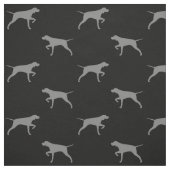 Pointer hond silhouetten patroon stof (Swatch)