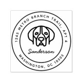 Pointer Hondenras retour adresstempel Zelfinkt Zelfinktende Stempel (Design)