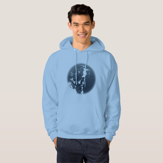 Pointer Hoodies German Pointer Dog Mannen Shirten (Voorkant volledig)