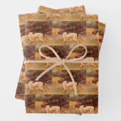 pointer Hunting Dog Sportsman Inpakpapier Vel (In situ)