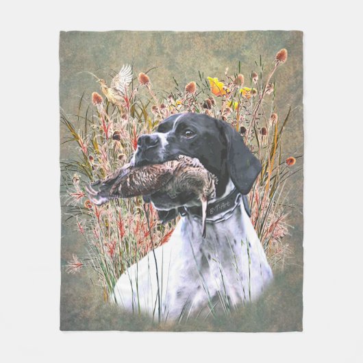 Pointer, Hunting Woodcock Fleece Deken (Voorkant)