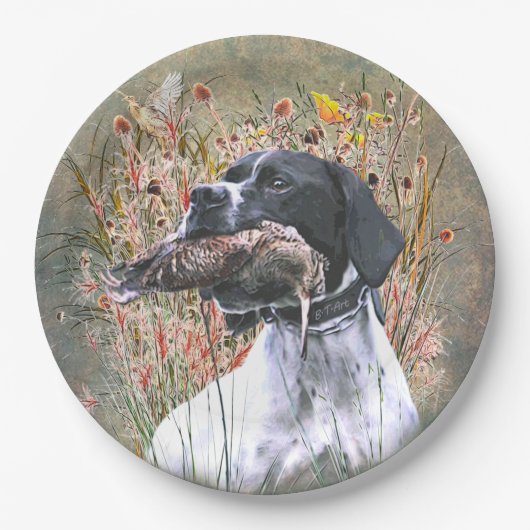 Pointer, Hunting Woodcock Papieren Bordje (Voorkant)