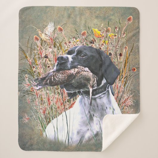 Pointer, Hunting Woodcock Sherpa Deken (Voorkant)