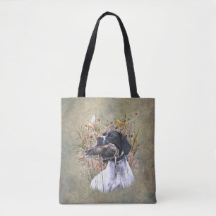 Pointer, Hunting Woodcock Tote Bag