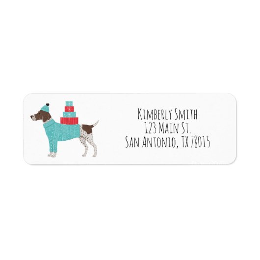 Pointer Kerst Retouradres  Etiket (Voorkant)