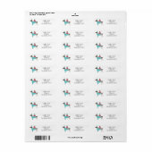 Pointer Kerst Retouradres  Etiket (Full Sheet)