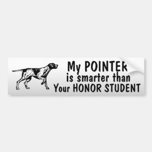Pointer logo - Smarter dan eerling student - grapp Bumpersticker