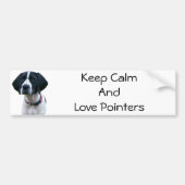 Pointer Love Bumpersticker (Voorkant)