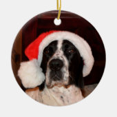 Pointer Love Keramisch Ornament (Voorkant)