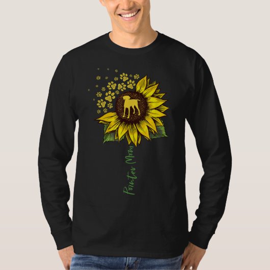 Pointer Ma Sunflower German Shorthaired Pointer G T-shirt (Voorkant)