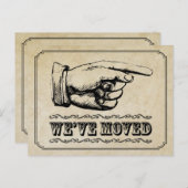  Pointer Moving Announcement Briefkaart (Voorkant / Achterkant)