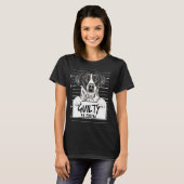 Pointer Mugshot Schuldig Hond T-shirt (Voorkant volledig)