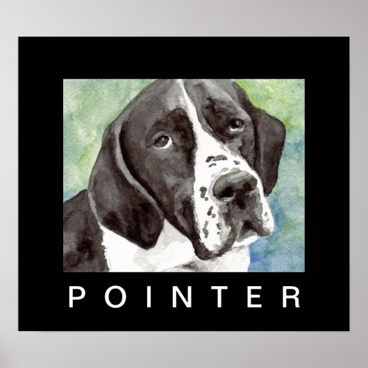 Pointer Poster Kunst (Voorkant)
