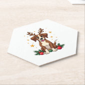 Pointer Reindeer Ears Kartonnen Onderzetters (Schuin)