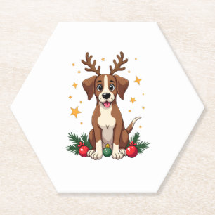 Pointer Reindeer Ears Kartonnen Onderzetters