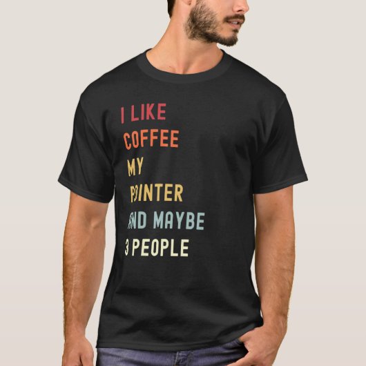 Pointer Retro Dog And Coffee T-shirt (Voorkant)