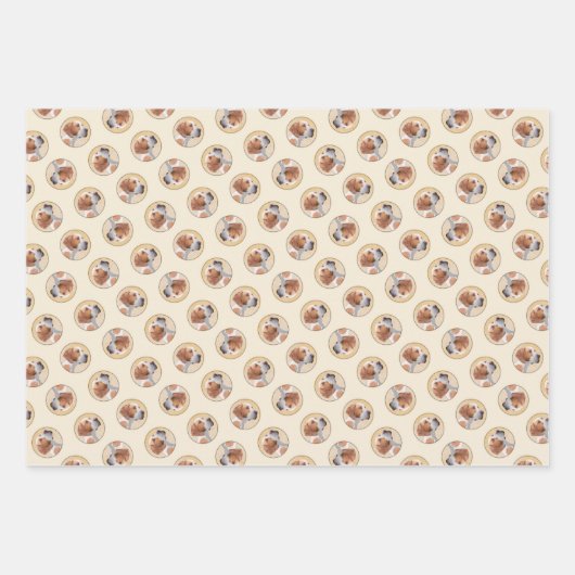 Pointer Schilderij Engels Schattigee originele Pet Inpakpapier Vel (Voorkant)