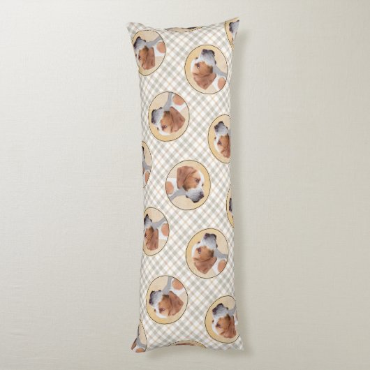 Pointer Schilderij Engels Schattigee originele Pet Lichaamskussen (Achterkant (Verticaal))