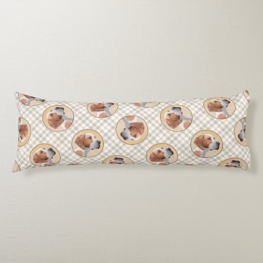 Pointer Schilderij Engels Schattigee originele Pet Lichaamskussen (Voorkant)