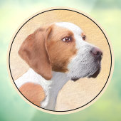 Pointer Schilderij - Mooie Originele Hond Kunst Raamsticker (Vel 3)