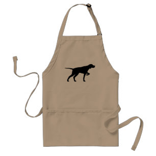 Pointer Silhouette Adult Apron Standaard Schort
