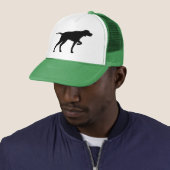Pointer Silhouette Trucker Hat Trucker Pet (In situ)