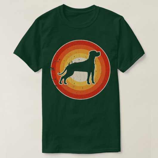 Pointer Sunset Retro voor mannen Vrouwelijke jonge T-shirt (Design voorkant)
