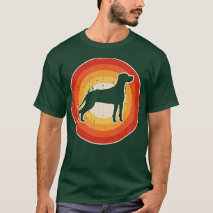 Pointer Sunset Retro voor mannen Vrouwelijke jonge T-shirt