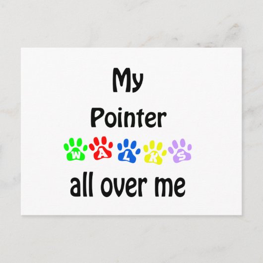Pointer Walks Design Briefkaart (Voorkant)