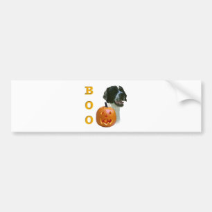Pointer (zwart gecoat) Boo Bumpersticker
