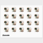 Pointer (zwart) Turkije Ronde Sticker (Vel)