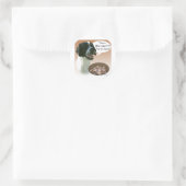 Pointer (zwart) Turkije Ronde Sticker (Tas)