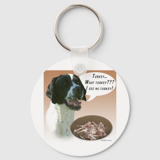 Pointer (zwart) Turkije Sleutelhanger (Voorkant)