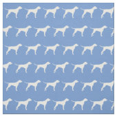 Pointerhond Silhouet Huisdier Lichtblauw Stof (Swatch)