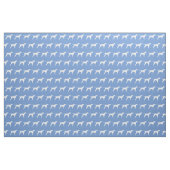 Pointerhond Silhouet Huisdier Lichtblauw Stof (Fat Quarter)