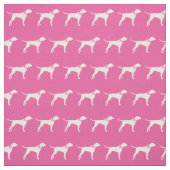 Pointerhond Silhouet Huisdier Roze Stof (Swatch)