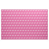 Pointerhond Silhouet Huisdier Roze Stof (Fat Quarter)