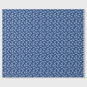 Pointers and Butterflies (Blue) Wrapping Paper Cadeaupapier (Vlak)