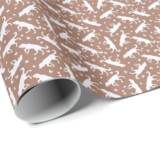 Pointers en Vlinders (Mocha Mousse) Papier (Rol Hoek)